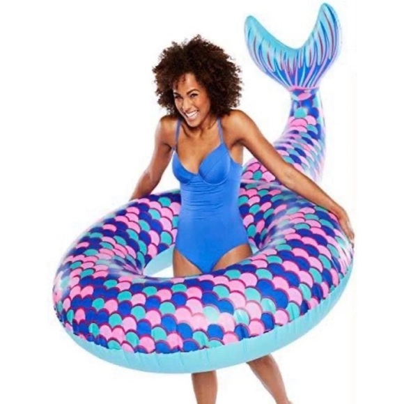 Giant Mermaid Tail Pool Float - Picture 1 of 9